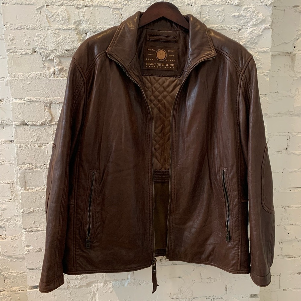 Marc New York Leather Jacket Large